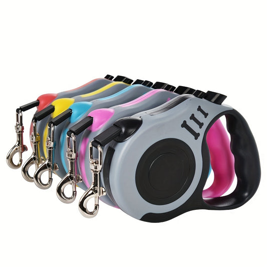 Heavy duty dual button retractable dog leash